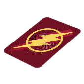 ジャスティスリーグ |ブラシとハーフトーンフラッシュシンボル マグネット (左側)