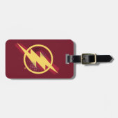 ジャスティスリーグ |ブラシとハーフトーンフラッシュシンボル ラゲッジタグ (正面横)
