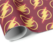 ジャスティスリーグ |ブラシとハーフトーンフラッシュシンボル ラッピングペーパー (ロールコーナー)