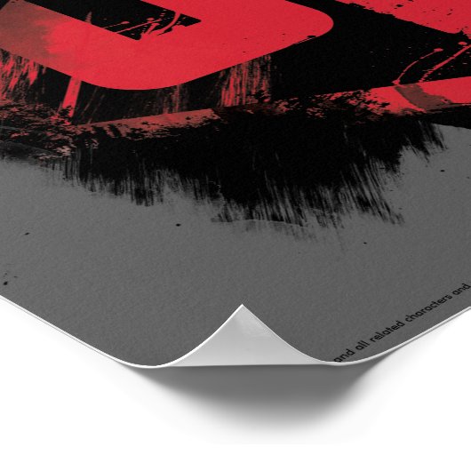 ジャスティスリーグ |ブラシ付き絵を描JLシールド ポスター (角)