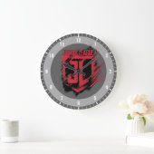 ジャスティスリーグ |ブラシ付き絵を描JLシールド ラージ壁時計 (ホーム)