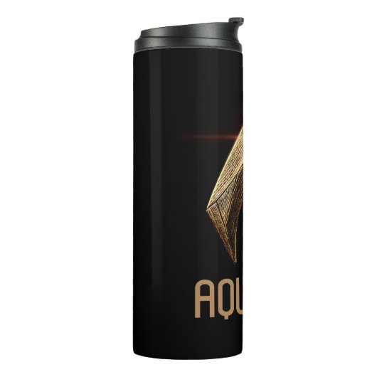 ジャスティスリーグ |メタリックアクアマンシンボル タンブラー (回転左)