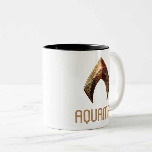 ジャスティスリーグ |メタリックアクアマンシンボル ツートーンマグカップ (正面右)