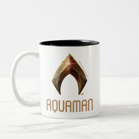 ジャスティスリーグ |メタリックアクアマンシンボル ツートーンマグカップ (左)