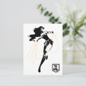 ジャスティスリーグ | ラソー・オブ・トゥルース ワンダーウーマン ポップアート ポストカード (スタンド正面)