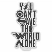 ジャスティスリーグ |世界救は一人で シール (正面)