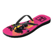 ジャスティスリーグ |女性疑問に思シルエットアイコン ビーチサンダル (アングル)