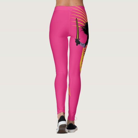 ジャスティスリーグ |女性疑問に思シルエットアイコン レギンス (裏面)