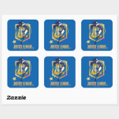 ジャスティスリーグ |女性疑問に思JLロポップ・アートのゴ スクエアシール (シート)