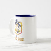 ジャスティスリーグ |女性疑問に思JLロポップ・アートのゴ ツートーンマグカップ (正面左)