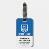 ジャスティスリーグ |女性疑問に思JLロポップ・アートのゴ ラゲッジタグ (裏面縦)