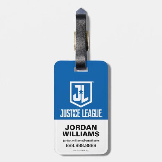 ジャスティスリーグ |女性疑問に思JLロポップ・アートのゴ ラゲッジタグ (裏面縦)