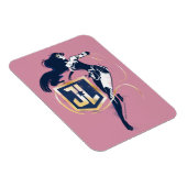 ジャスティスリーグ |女疑問に思性およびJLアイコンポップ・アートのアート マグネット (右側)