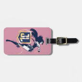 ジャスティスリーグ |女疑問に思性およびJLアイコンポップ・アートのアート ラゲッジタグ (正面横)