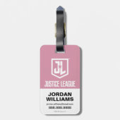 ジャスティスリーグ |女疑問に思性およびJLアイコンポップ・アートのアート ラゲッジタグ (裏面縦)