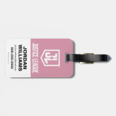 ジャスティスリーグ |女疑問に思性およびJLアイコンポップ・アートのアート ラゲッジタグ (裏面横)