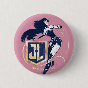 ジャスティスリーグ 女疑問に思性およびJLアイコンポップ・アートのアート 缶バッジ