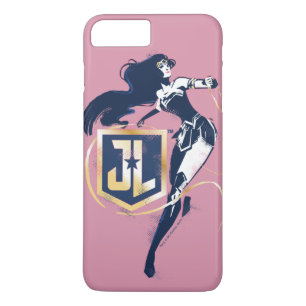 ジャスティスリーグ 女疑問に思性およびJLアイコンポップ・アートのアート iPhone 8 PLUS/7 PLUSケース