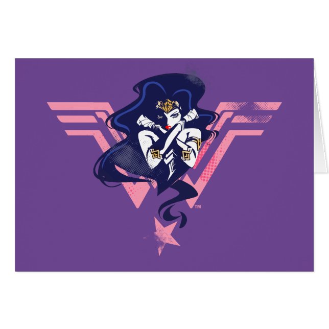 ジャスティスリーグ |女疑問に思性とシンボルポップ・アートのアート (正面横)