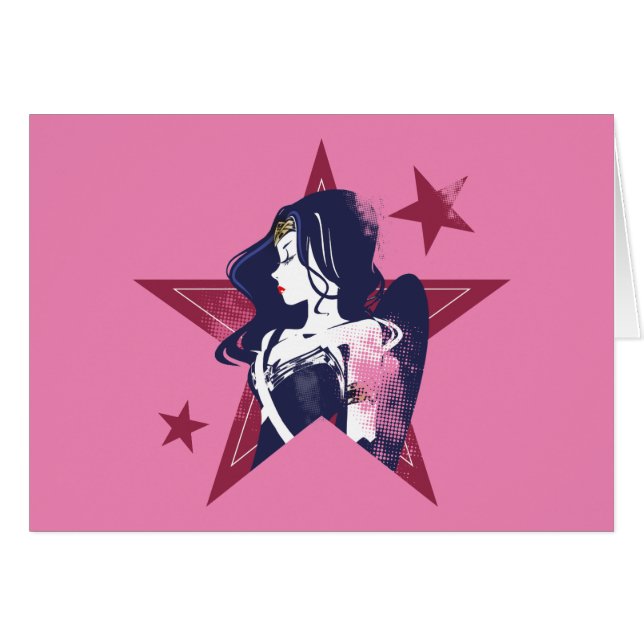 ジャスティスリーグ |女疑問に思性と星のポップ・アートの芸術 (正面横)