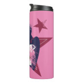 ジャスティスリーグ |女疑問に思性と星のポップ・アートの芸術 タンブラー (回転右)