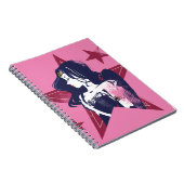 ジャスティスリーグ |女疑問に思性と星のポップ・アートの芸術 ノートブック (右側)