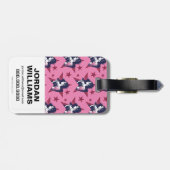 ジャスティスリーグ |女疑問に思性と星のポップ・アートの芸術 ラゲッジタグ (裏面横)