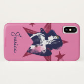 ジャスティスリーグ |女疑問に思性と星のポップ・アートの芸術 Case-Mate iPhoneケース (裏面(横))