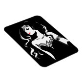 ジャスティスリーグ |女疑問に思性ノワールポップ・アートのアート マグネット (右側)