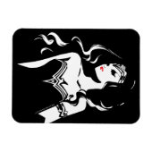 ジャスティスリーグ |女疑問に思性ノワールポップ・アートのアート マグネット (横)