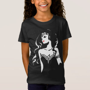 ジャスティスリーグ 女疑問に思性ノワールポップ・アートのアート Tシャツ