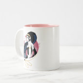 ジャスティスリーグ |女疑問に思性プロフィポップ・アートのール ツートーンマグカップ (正面左)