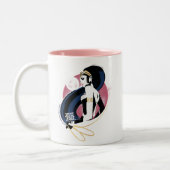 ジャスティスリーグ |女疑問に思性プロフィポップ・アートのール ツートーンマグカップ (左)