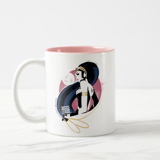 ジャスティスリーグ |女疑問に思性プロフィポップ・アートのール ツートーンマグカップ (左)