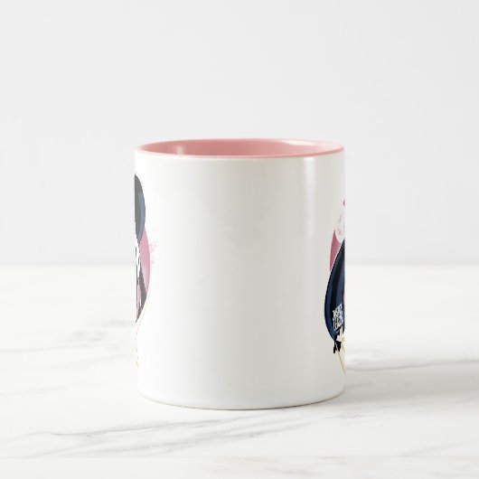 ジャスティスリーグ |女疑問に思性プロフィポップ・アートのール ツートーンマグカップ (中央)