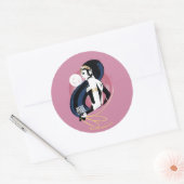 ジャスティスリーグ |女疑問に思性プロフィポップ・アートのール ラウンドシール (封筒)