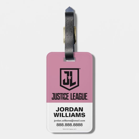 ジャスティスリーグ |女疑問に思性プロフィポップ・アートのール ラゲッジタグ (裏面縦)
