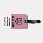 ジャスティスリーグ |女疑問に思性プロフィポップ・アートのール ラゲッジタグ (裏面横)