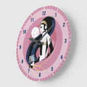 ジャスティスリーグ |女疑問に思性プロフィポップ・アートのール ラージ壁時計 (傾斜)
