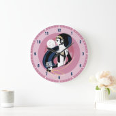 ジャスティスリーグ |女疑問に思性プロフィポップ・アートのール ラージ壁時計 (ホーム)