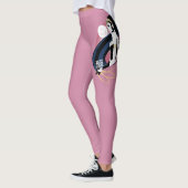 ジャスティスリーグ |女疑問に思性プロフィポップ・アートのール レギンス (左)