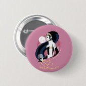 ジャスティスリーグ |女疑問に思性プロフィポップ・アートのール 缶バッジ (正面&裏面)