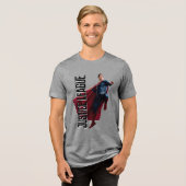 ジャスティスリーグ |戦場すごいの男 トライブレンドTシャツ (正面全面)