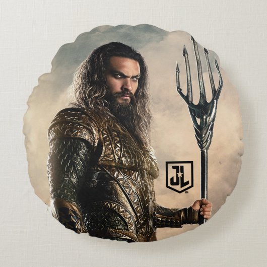 ジャスティスリーグ |戦場のアクアマン ラウンドクッション (正面)