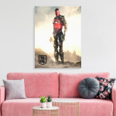 ジャスティスリーグ |戦場のサイボーグ キャンバスプリント (インサイチュ (リビング))