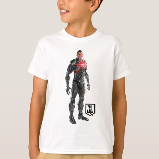 ジャスティスリーグ |戦場のサイボーグ Tシャツ (正面)