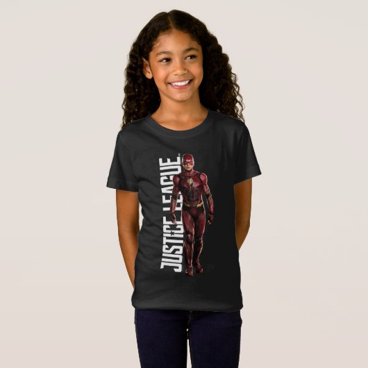 ジャスティスリーグ |戦場のフラッシュ Tシャツ (正面フル)