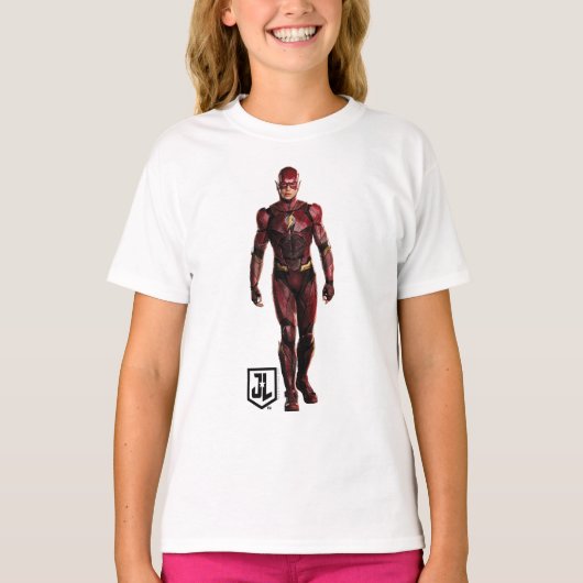 ジャスティスリーグ |戦場のフラッシュ Tシャツ (正面)