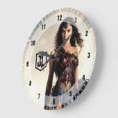 ジャスティスリーグ |戦場疑問に思の女性 ラージ壁時計 (傾斜)