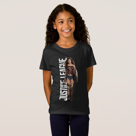 ジャスティスリーグ |戦場疑問に思の女性 Tシャツ (正面フル)